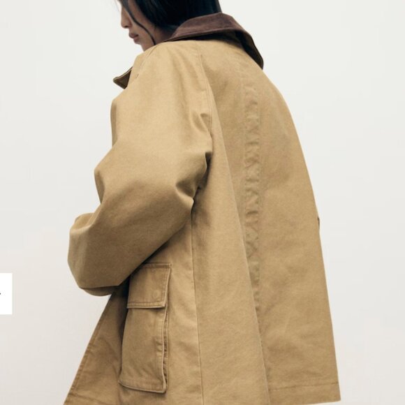 Mango Oversized parka with contrasting collar - NWT - Picture 3 of 3